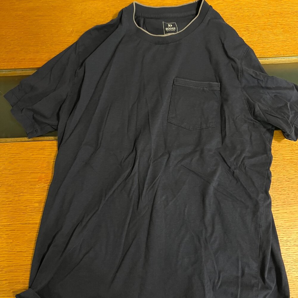 Boggi Milano Navy Pocket Tee – Size M